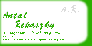 antal repaszky business card
